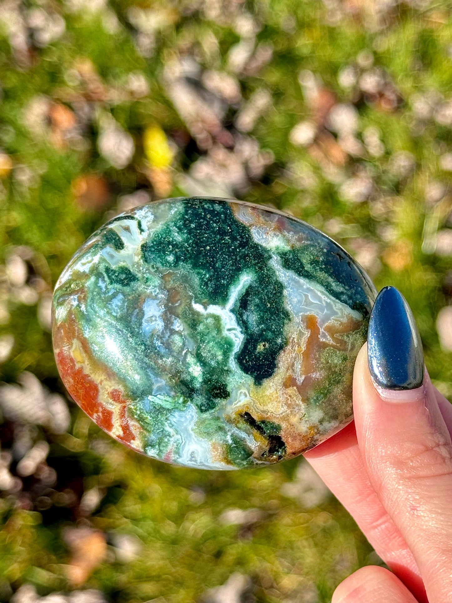 Sea Jasper Palm Stones - You Choose