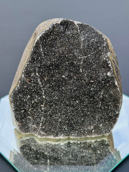 Black Amethyst Sugar Druzy Cut-Bases - You Choose