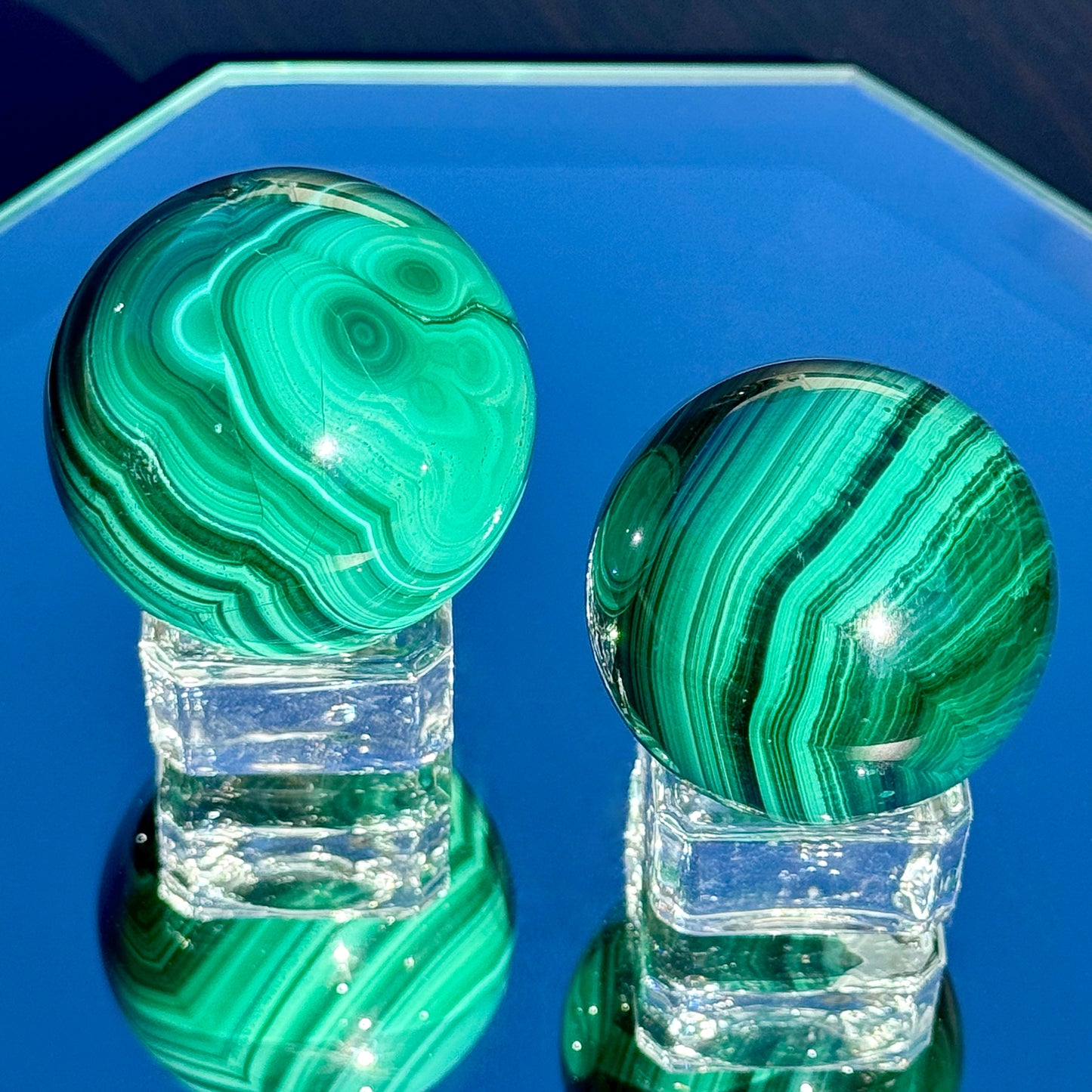 Malachite Spheres - You Choose