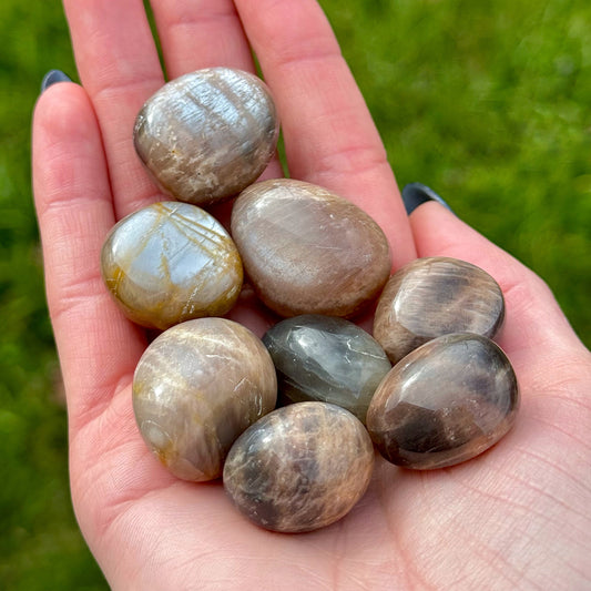 Black Moonstone Tumbles