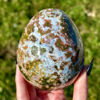 Large Sea Jasper Egg