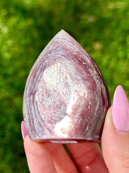 Gem Lepidolite Flames - You Choose