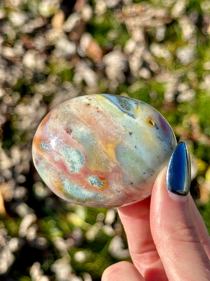 Sea Jasper Palm Stones - You Choose