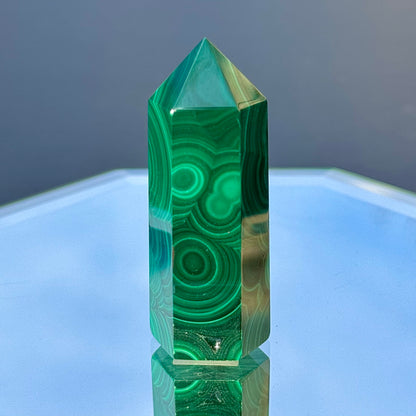 Druzy Malachite Tower