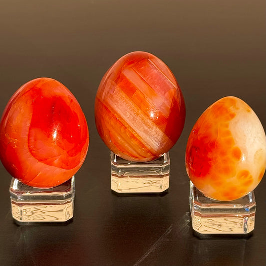 Carnelian Eggs - You Choose