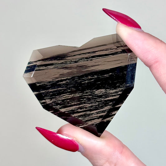 Midnight Lace Obsidian Heart