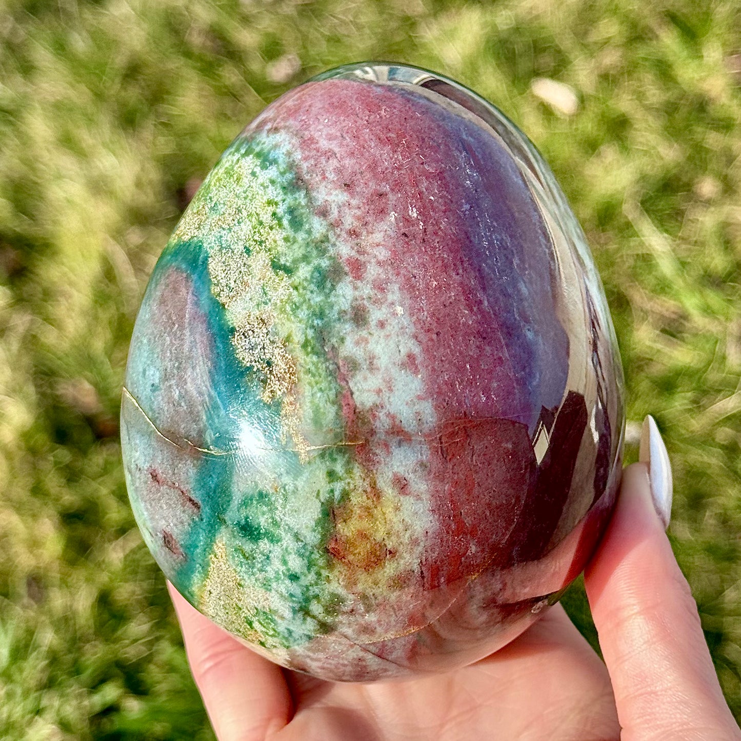 Large Sea Jasper Egg