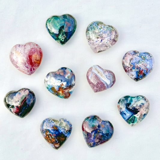 Mini Sea Jasper Hearts