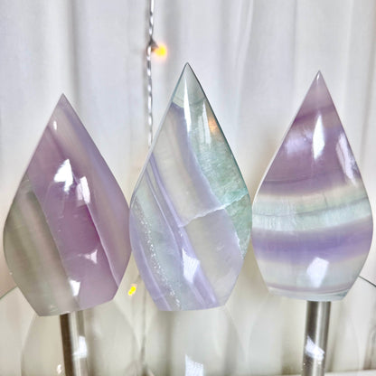 Lavender Fluorite Flames - You Choose