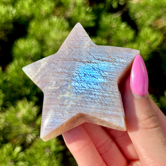 Sunstone & Moonstone Star Carving