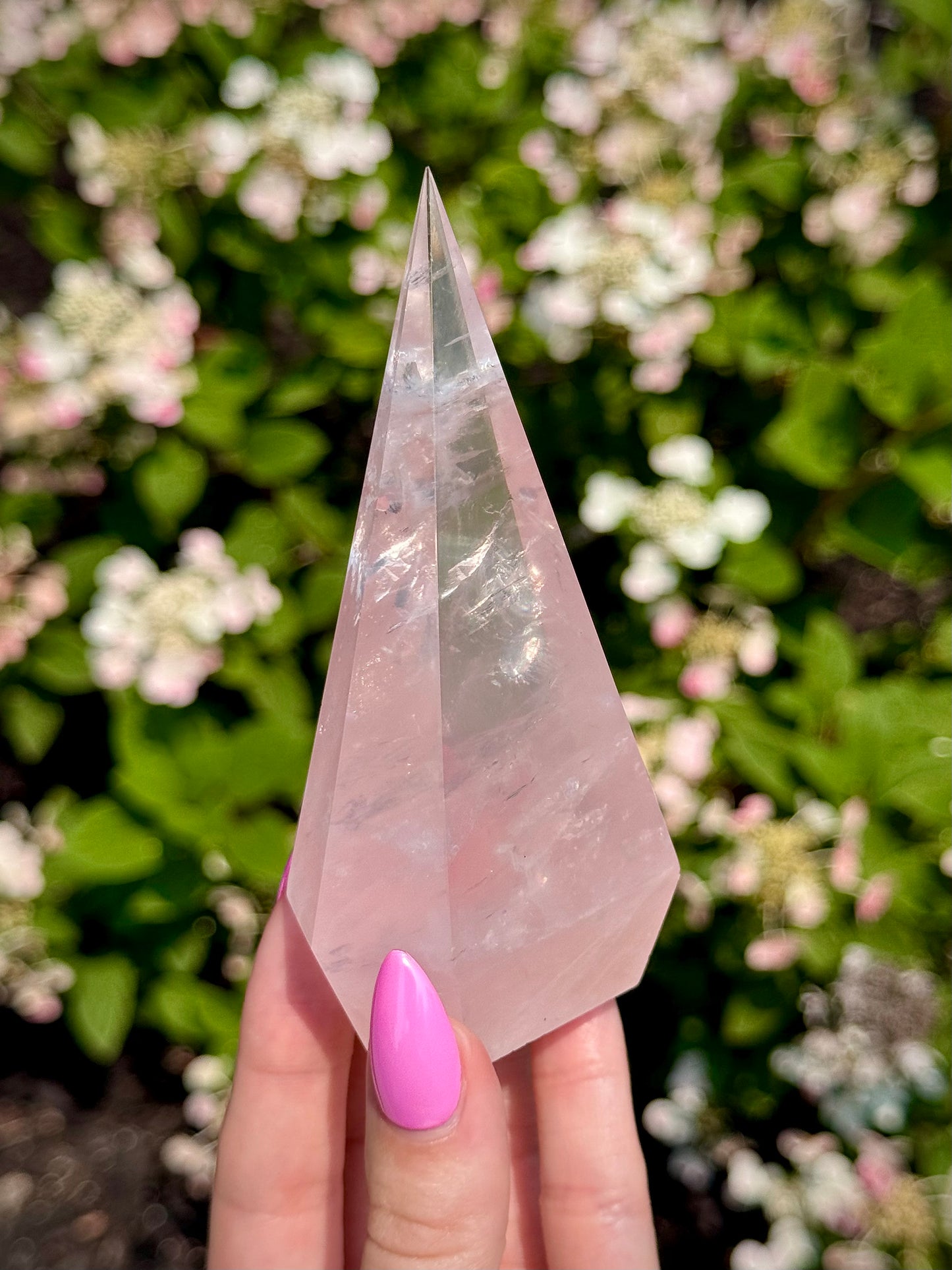 Rose Quartz Diamond Tower