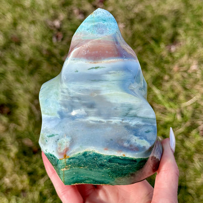 Large Sea Jasper Flame