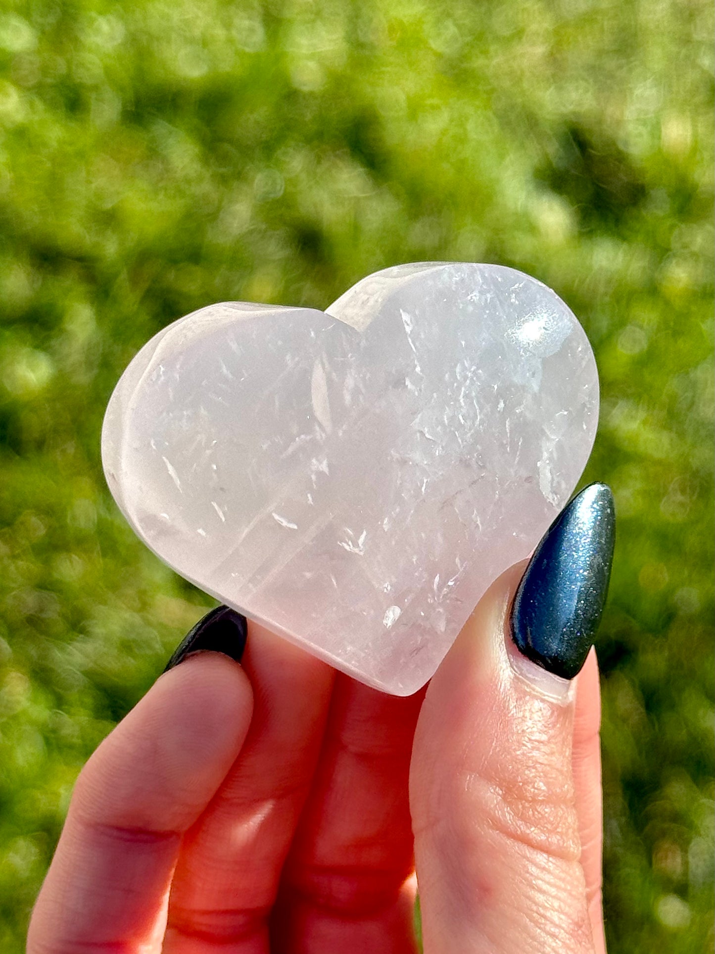 Periwinkle Quartz Hearts - You Choose