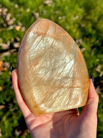 Large Peach Moonstone Freeforms - You Choose