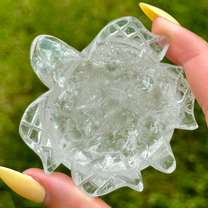 Clear Quartz Turtle Carving