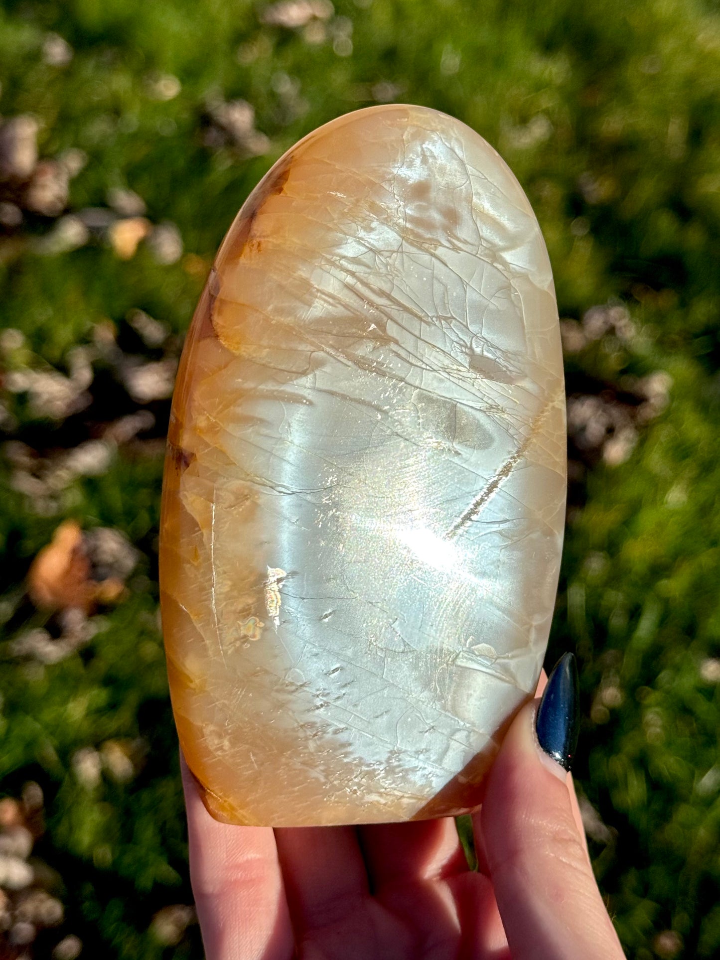 Large Peach Moonstone Freeforms - You Choose