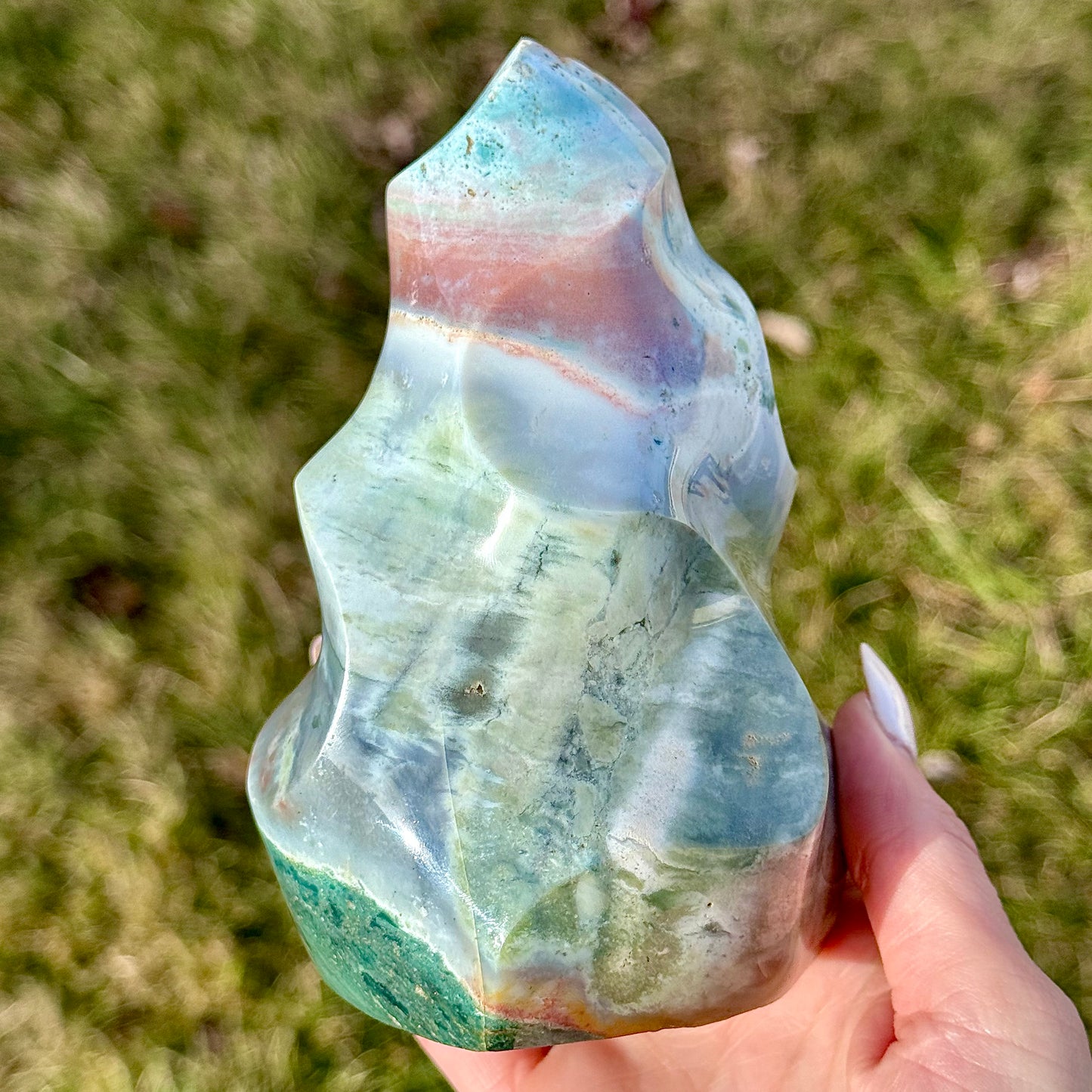 Large Sea Jasper Flame