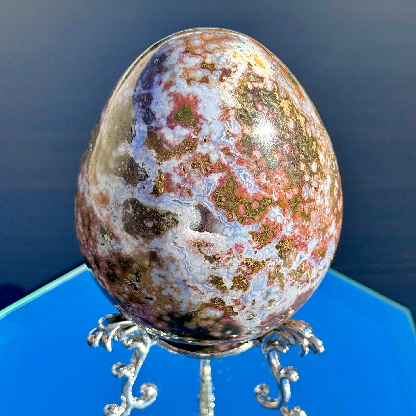 Large Sea Jasper Egg