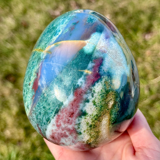 Large Sea Jasper Egg