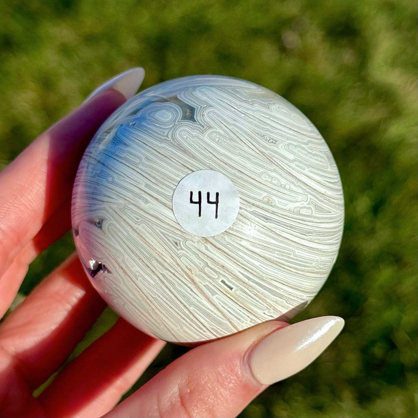 White Mexican Agate Sphere