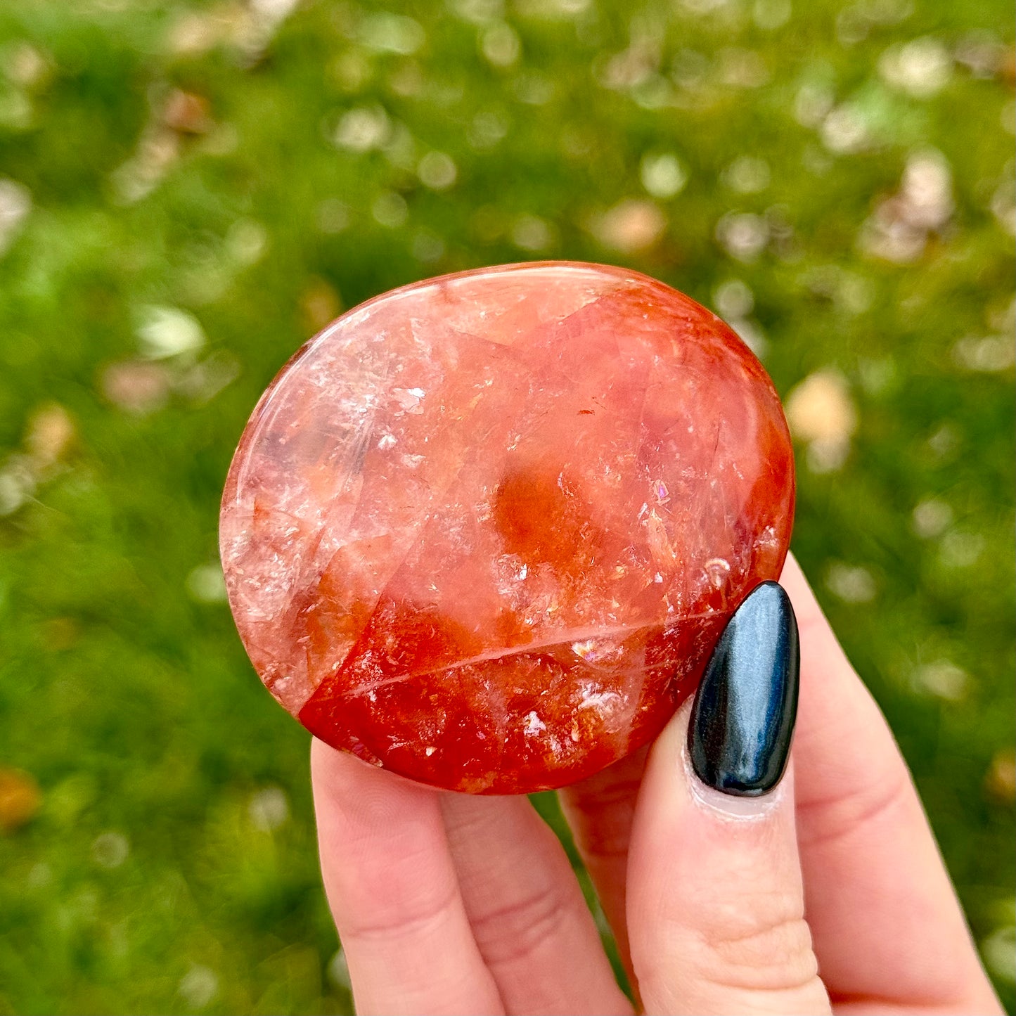 Fire Quartz Palm Stones - You Choose