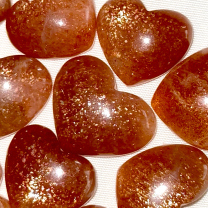 Mini Sunstone Hearts