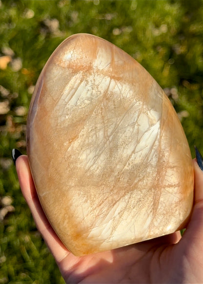 Large Peach Moonstone Freeforms - You Choose