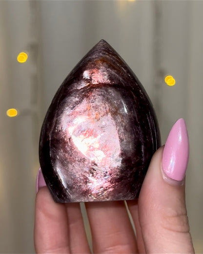 Gem Lepidolite Flames - You Choose