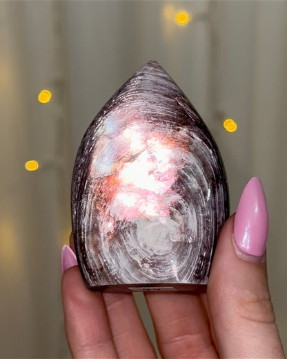 Gem Lepidolite Flames - You Choose