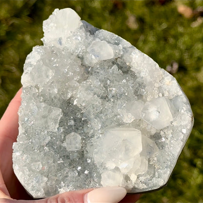 Large Diamond Apophyllite Cut-Base